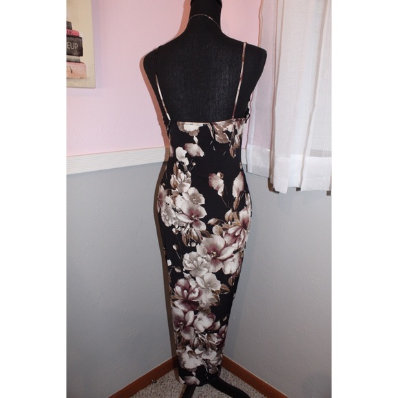 Black Floral Dress - Picture 6 of 8